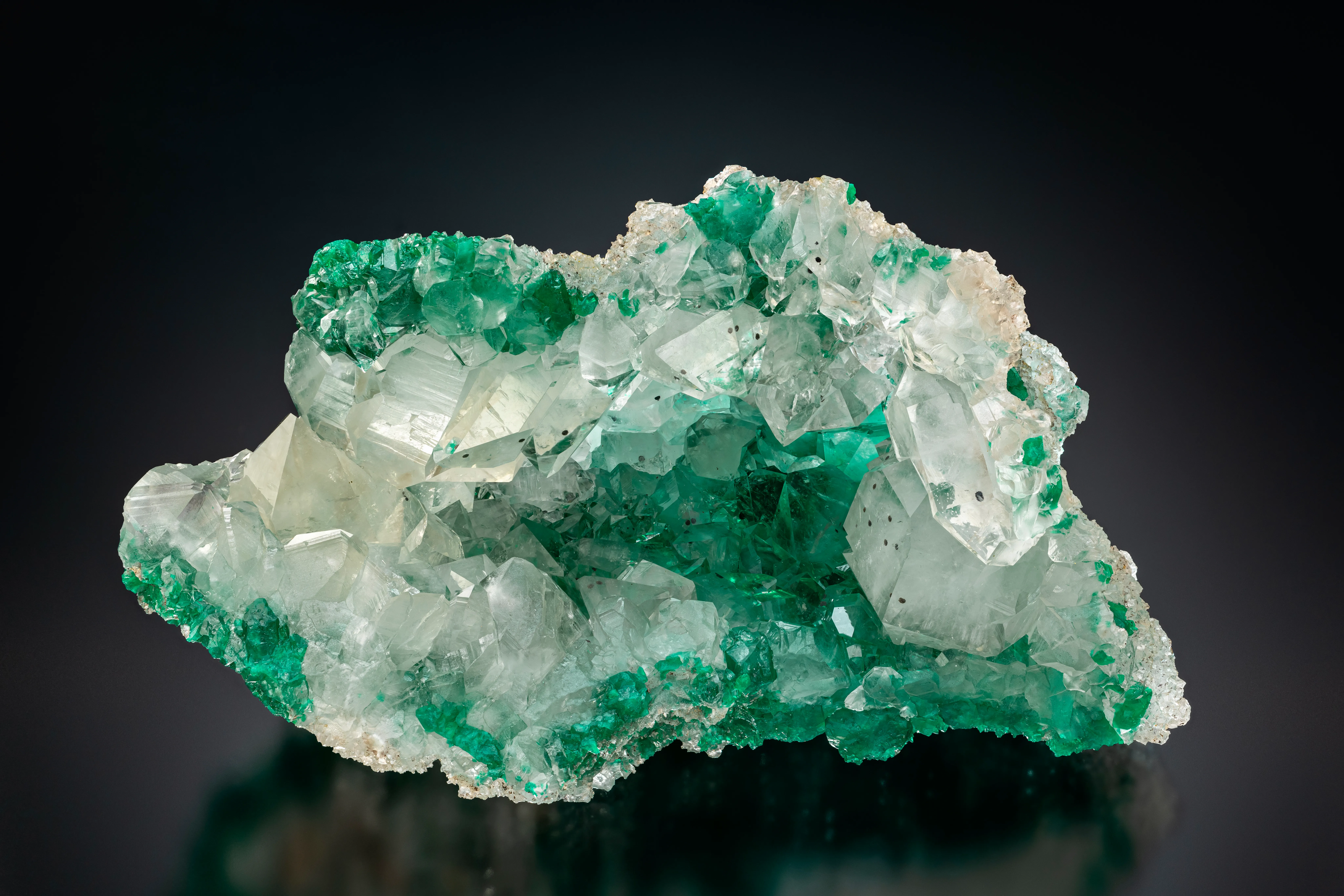 Dioptase and Quartz - image 1