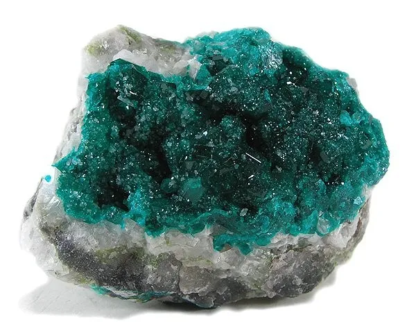 Dioptase, Calcite image