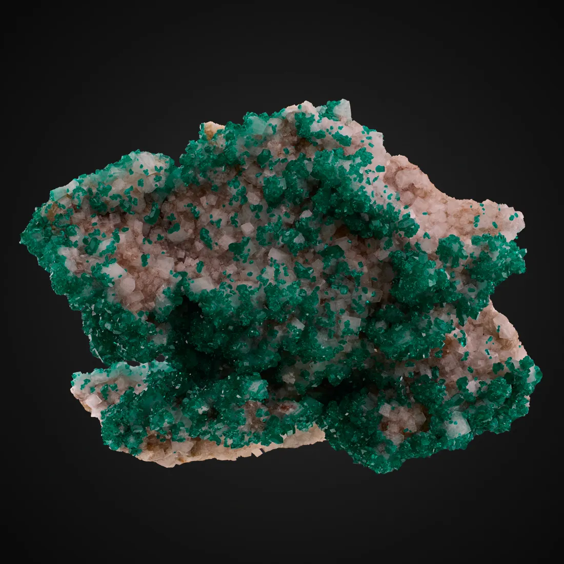 Dioptase, Calcite - image 1