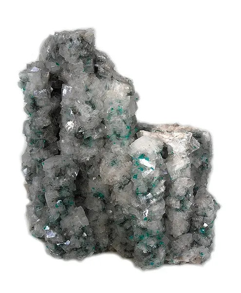 Dioptase, Calcite image