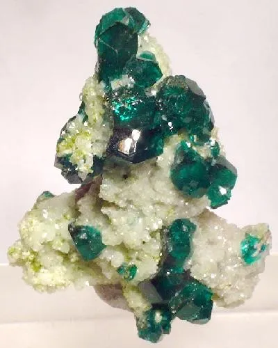 Dioptase, Calcite image