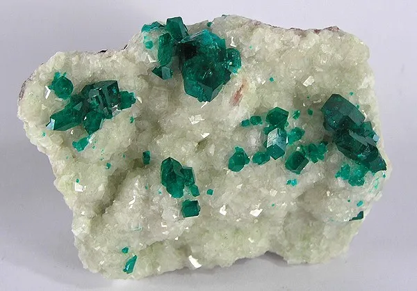 Dioptase, Calcite image