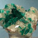 Dioptase, Calcite - image 1
