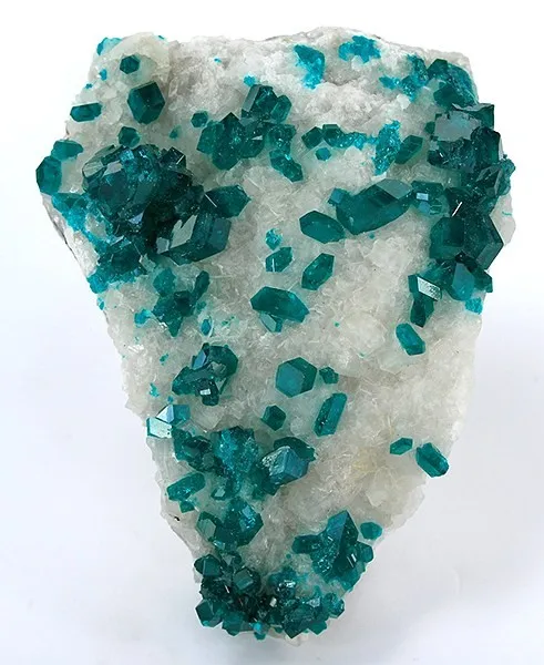 Dioptase, Calcite image