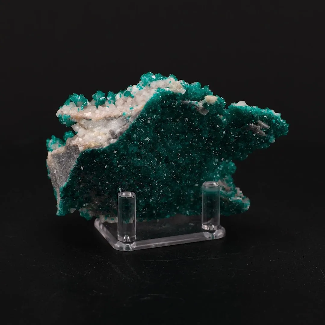 Dioptase, Calcite - image 2