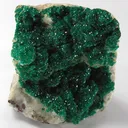 Dioptase, Calcite - image 1