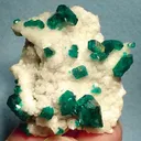 Dioptase, Calcite - image 1