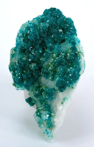 Dioptase, Calcite image