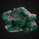 Dioptase, Calcite - image 1