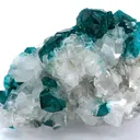 Dioptase, Calcite - image 1
