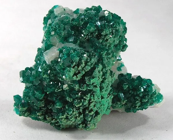 Dioptase, Calcite image