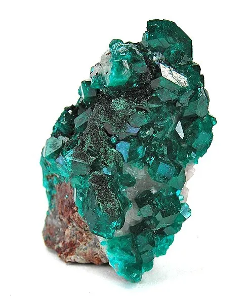 Dioptase, Calcite image