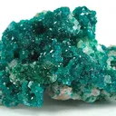 Dioptase, Calcite, Duftite, Smithsonite (Var: Cobaltoan Smithsonite) - image 2