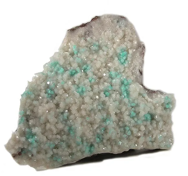 Dioptase, Calcite image