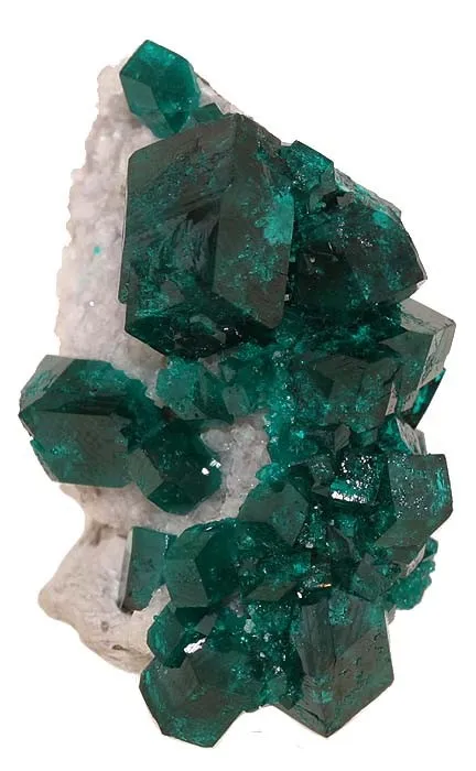 Dioptase, Calcite - image 1