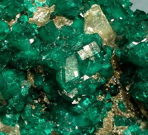 Dioptase, Calcite - image 2