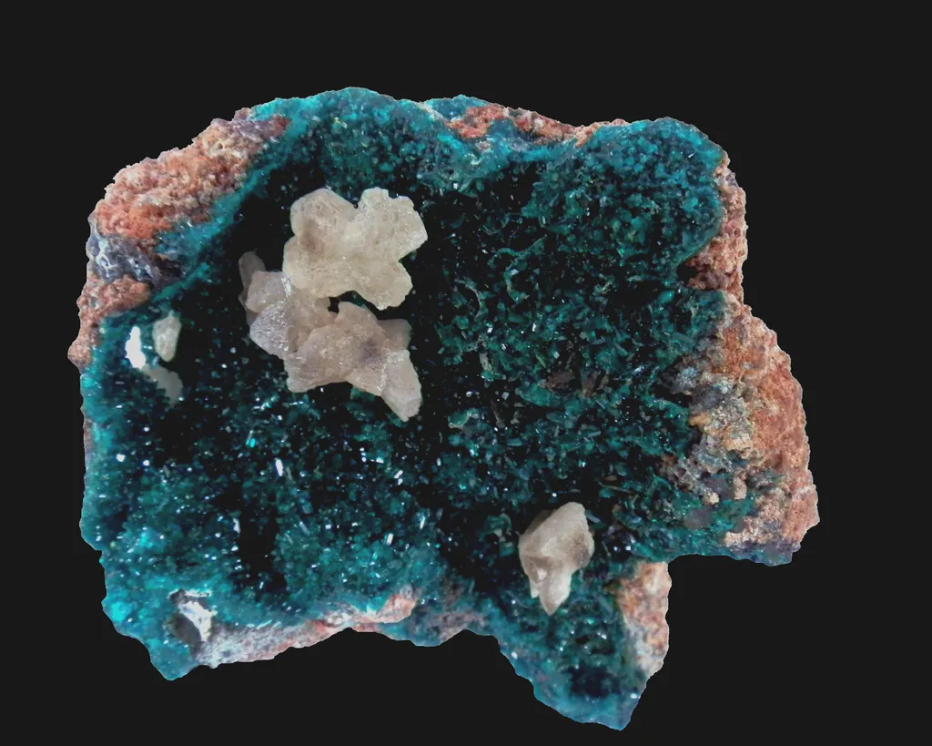 Dioptase / Cérusite, RD Congo image