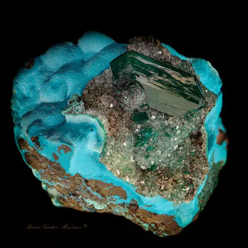 Dioptase Chrysocolla Malachite Quartz - image 4