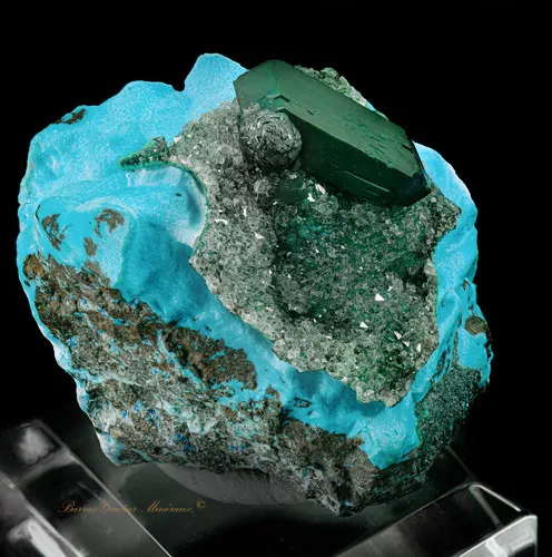 Dioptase Chrysocolla Malachite Quartz - image 3