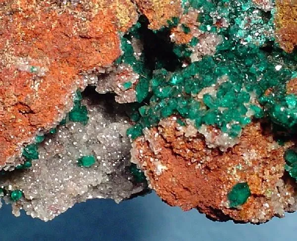 Dioptase, Dolomite (Var: Cobaltoan Dolomite) - image 4