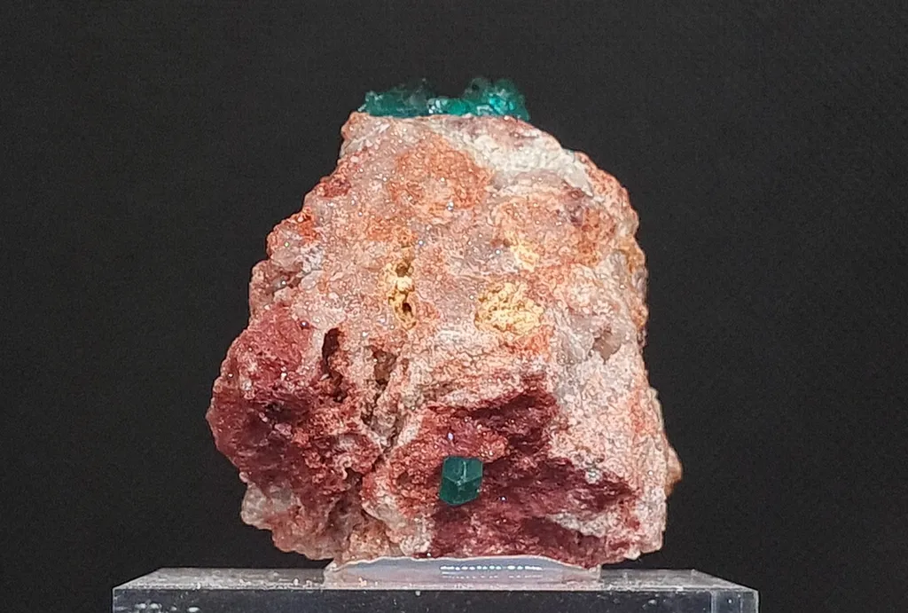Dioptase from Mashamba West Mine, The Congo. Well terminated emerald green dioptase crystals in a very good size and quality. - image 4