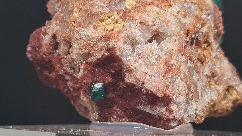 Dioptase from Mashamba West Mine, The Congo. Well terminated emerald green dioptase crystals in a very good size and quality. - image 7
