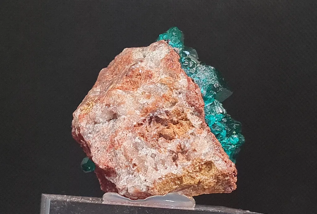 Dioptase from Mashamba West Mine, The Congo. Well terminated emerald green dioptase crystals in a very good size and quality. - image 6