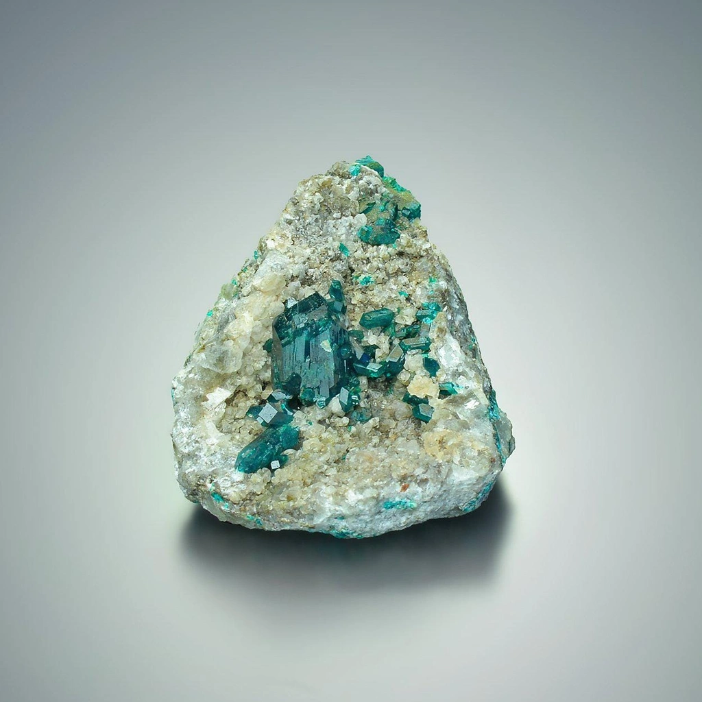 Dioptase from Mindouli, Mindouli District, Pool Department, Republic of the Congo image