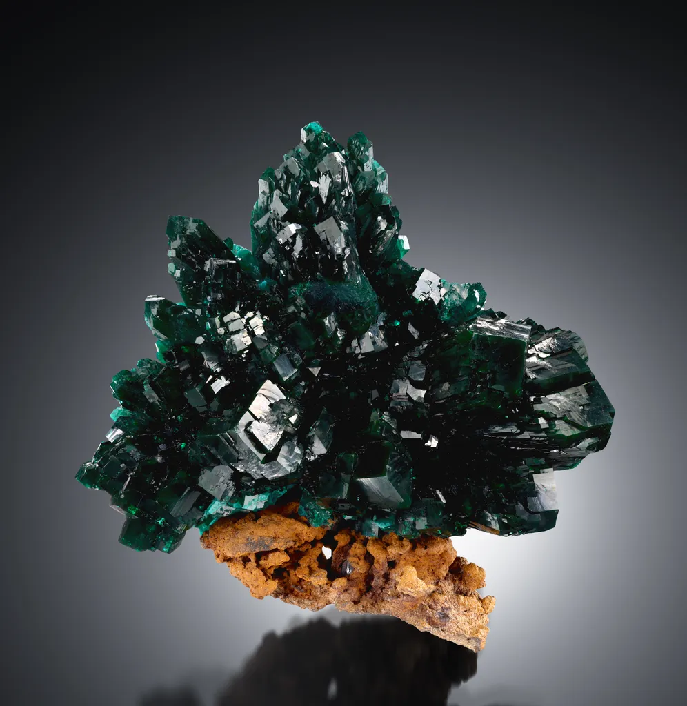 Dioptase from Namibia, Kunene Region, Kaokoveld Plateau image