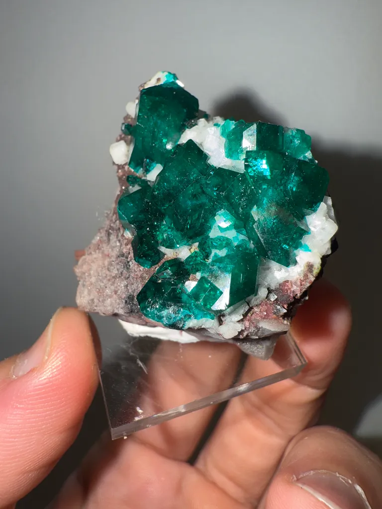 Dioptase from Namibia, Oshikoto Region, Tsumeb image