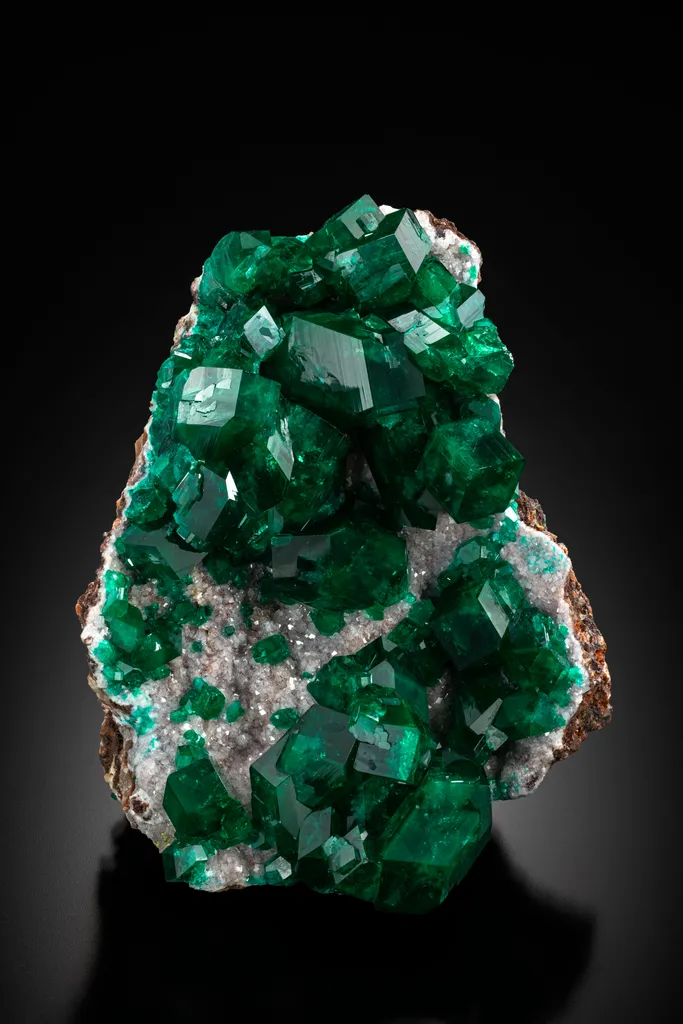 Dioptase from Namibia, Oshikoto Region, Tsumeb image