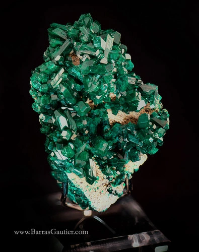 Dioptase from Renéville, Pool Department, Republic of the Congo image
