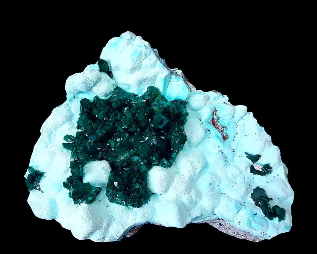 Dioptase from Republic of the Congo