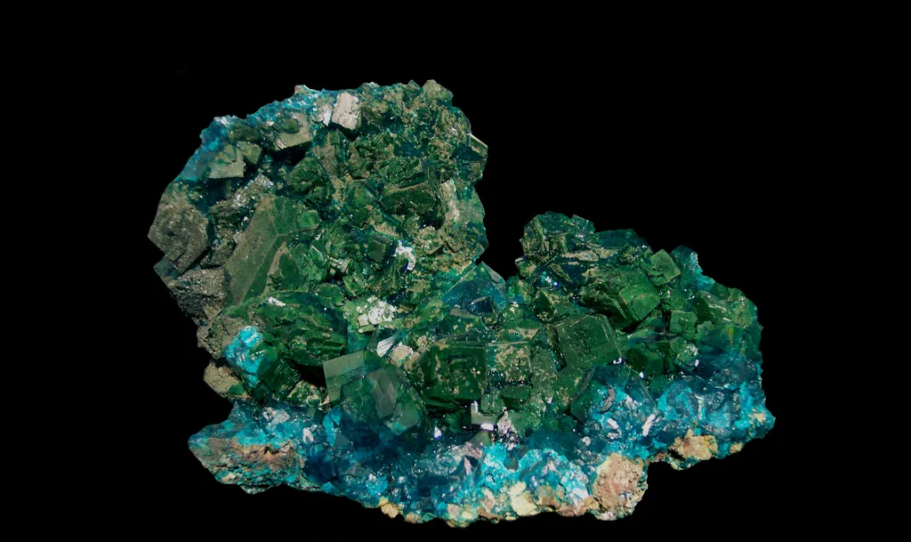 Dioptase from Republic of the Congo, Pool Department, Mindouli District, Mindouli, N'tola Mine