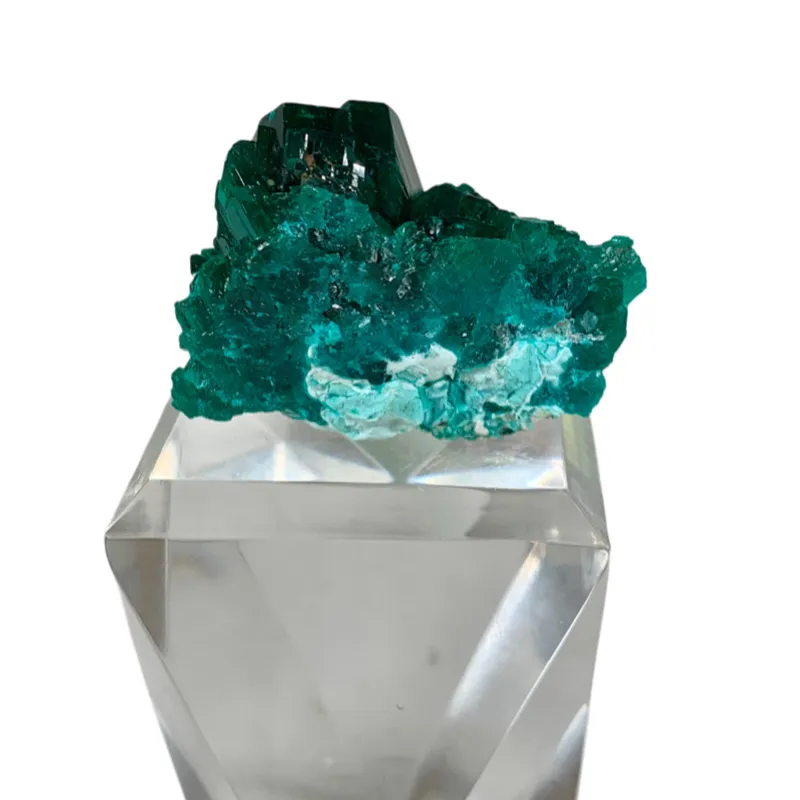 Dioptase from Republic of the Congo, Pool Department, Renéville - image 3