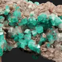 Dioptase in Calcite - image 11