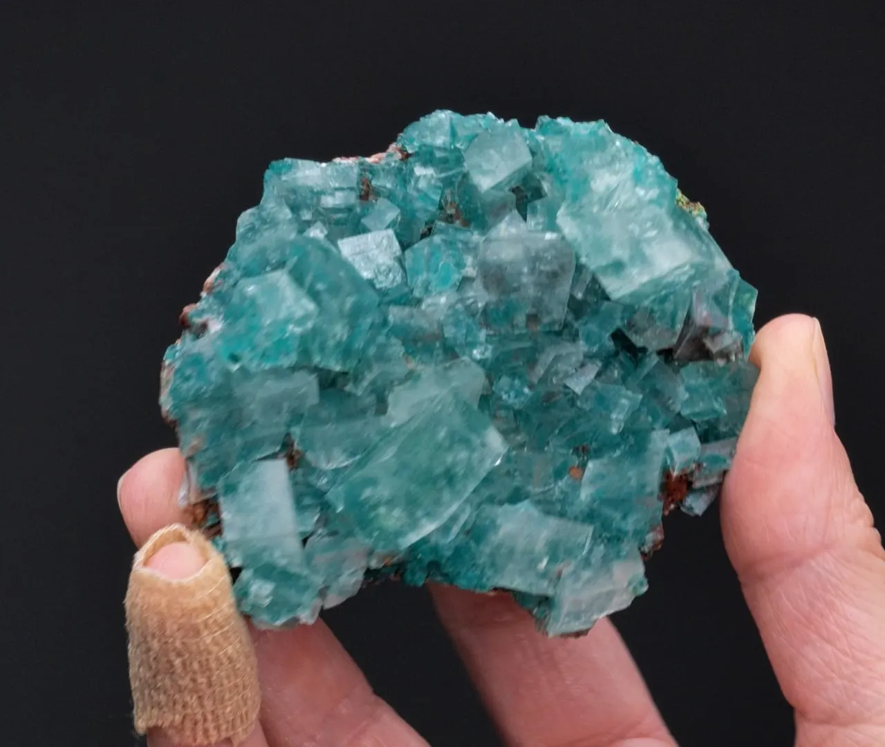 Dioptase in Calcite - image 2