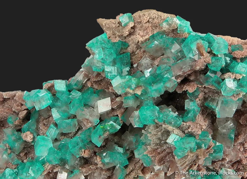 Dioptase in Calcite - image 4