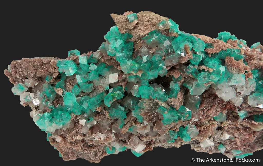 Dioptase in Calcite - image 12
