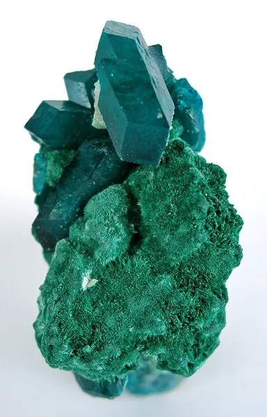 Dioptase, Malachite - image 1