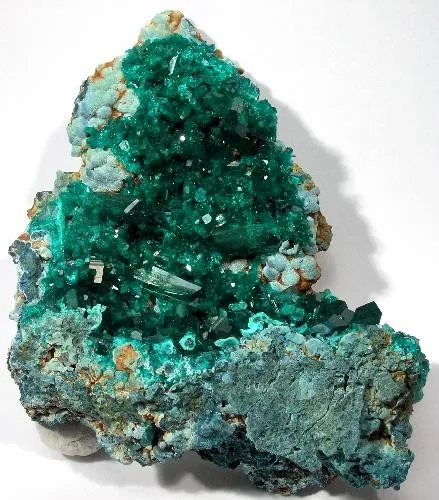 Dioptase, Malachite, Plancheite image