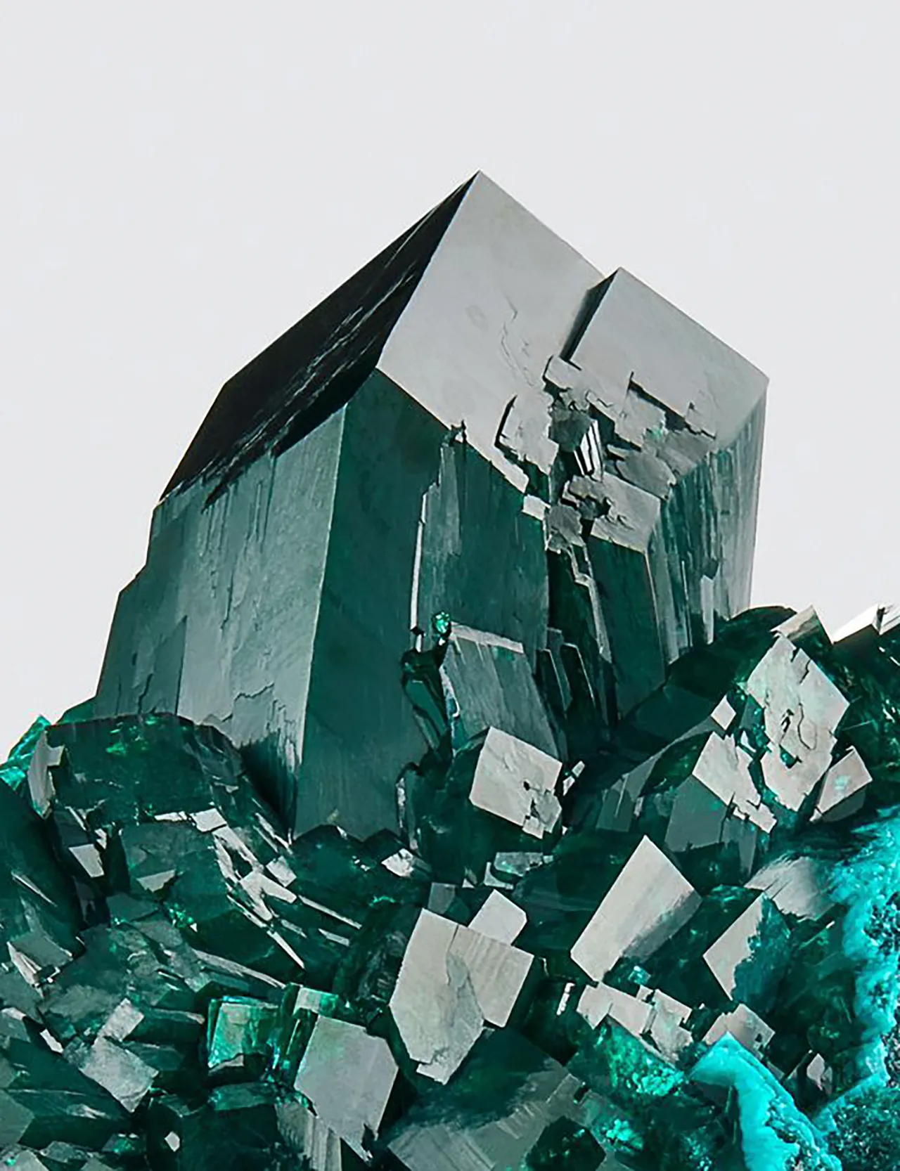 Dioptase, Omaue Mine, Kaokoveld Plateau, Kunene Region, Namibia - image 3
