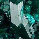 Dioptase, Omaue Mine, Kaokoveld Plateau, Kunene Region, Namibia - image 2