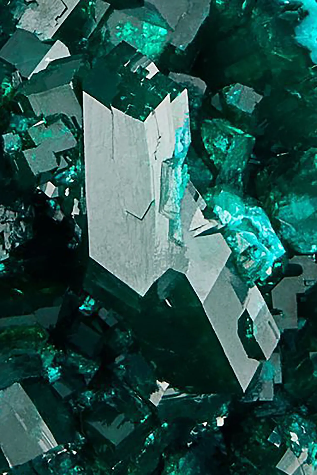 Dioptase, Omaue Mine, Kaokoveld Plateau, Kunene Region, Namibia - image 2
