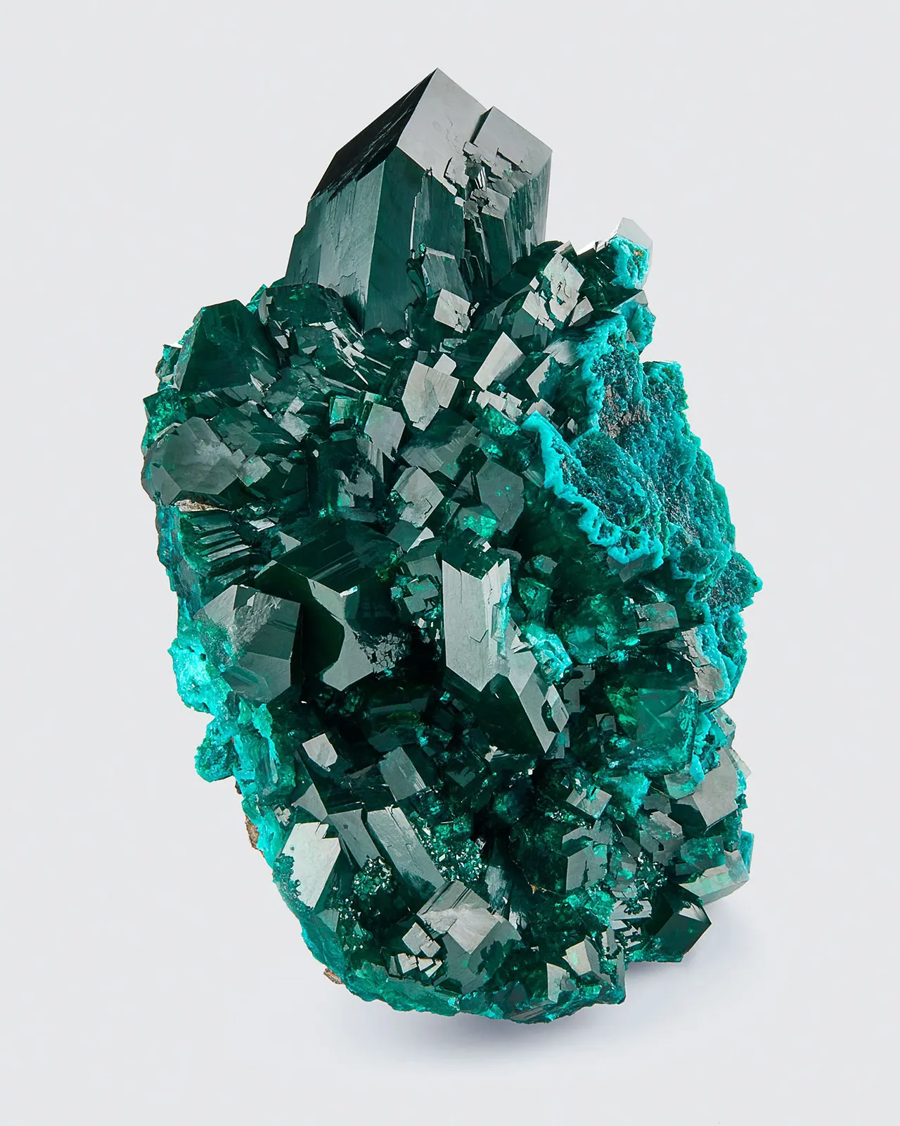 Dioptase, Omaue Mine, Kaokoveld Plateau, Kunene Region, Namibia - image 1