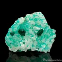 Dioptase on Calcite - image 1