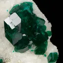 Dioptase on Calcite - image 1