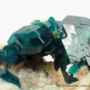 Dioptase on Calcite - image 4