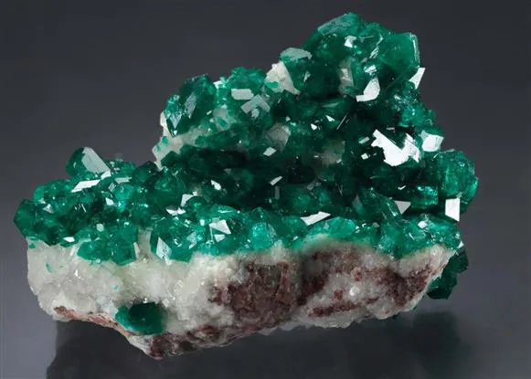 Dioptase on Calcite - image 1