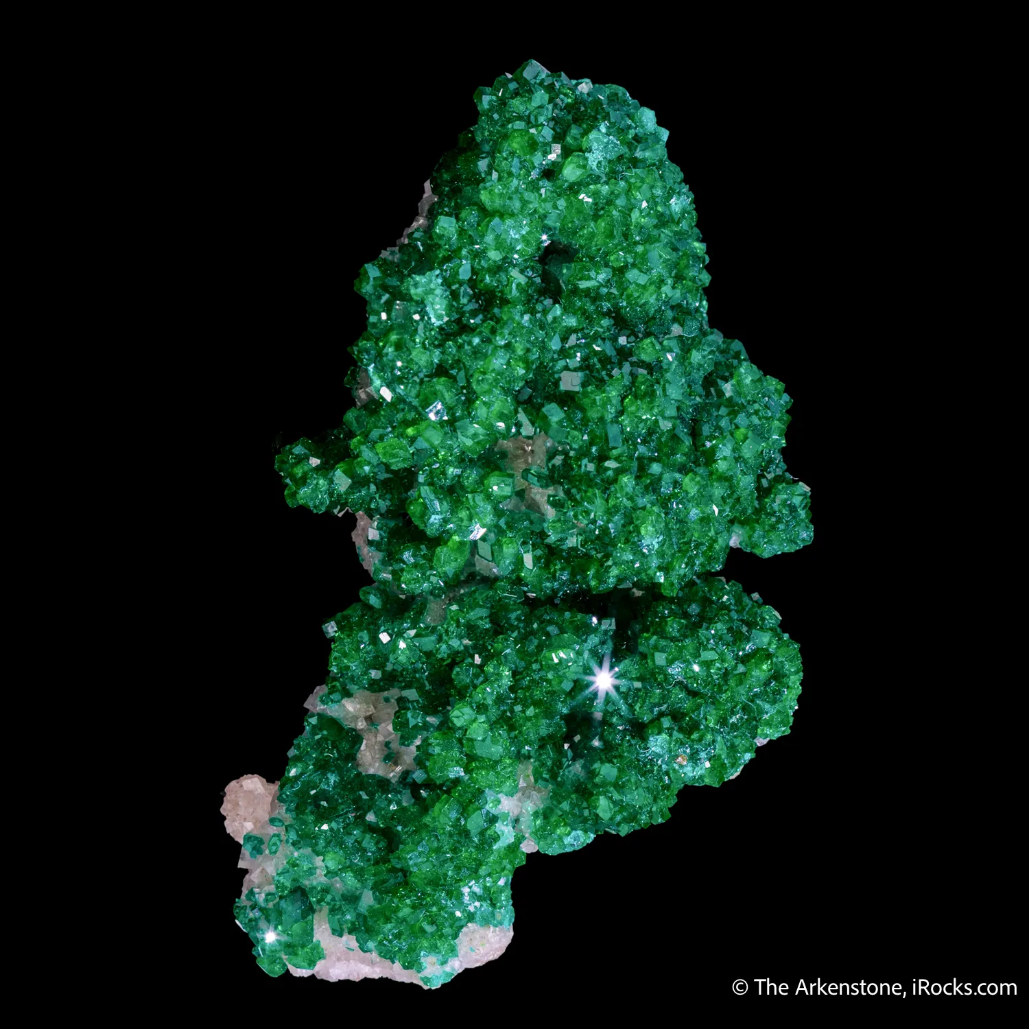 Dioptase on Calcite - image 3
